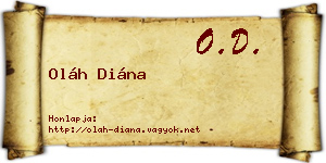 Oláh Diána névjegykártya