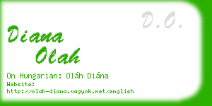 diana olah business card